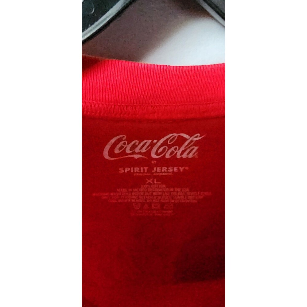 New Coca-Cola Coke X Spirit Jersey Unisex Tee Red Unisex long sleeve jersey XL - Picture 9 of 14